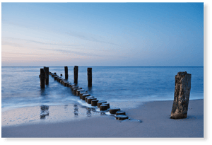 Allein am Strand - Wandtattoo