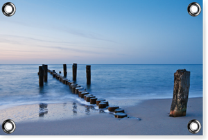 Allein am Strand - PVC-Poster